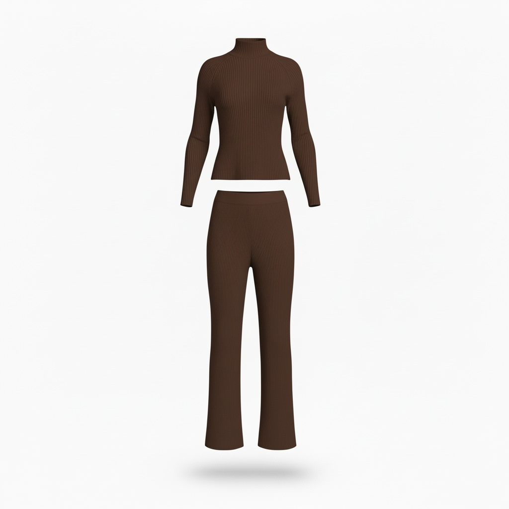 Ribbed two-piece set