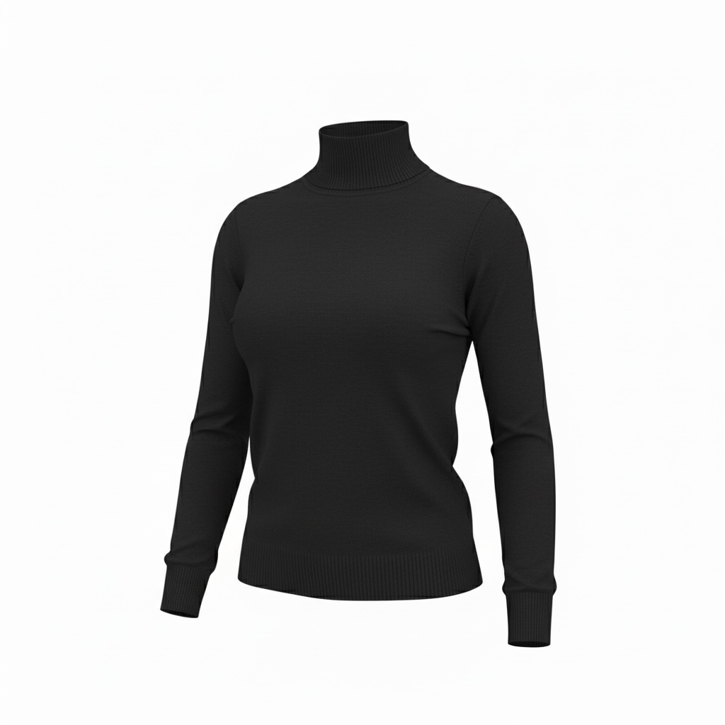 Loose-fitting high-neck sweater