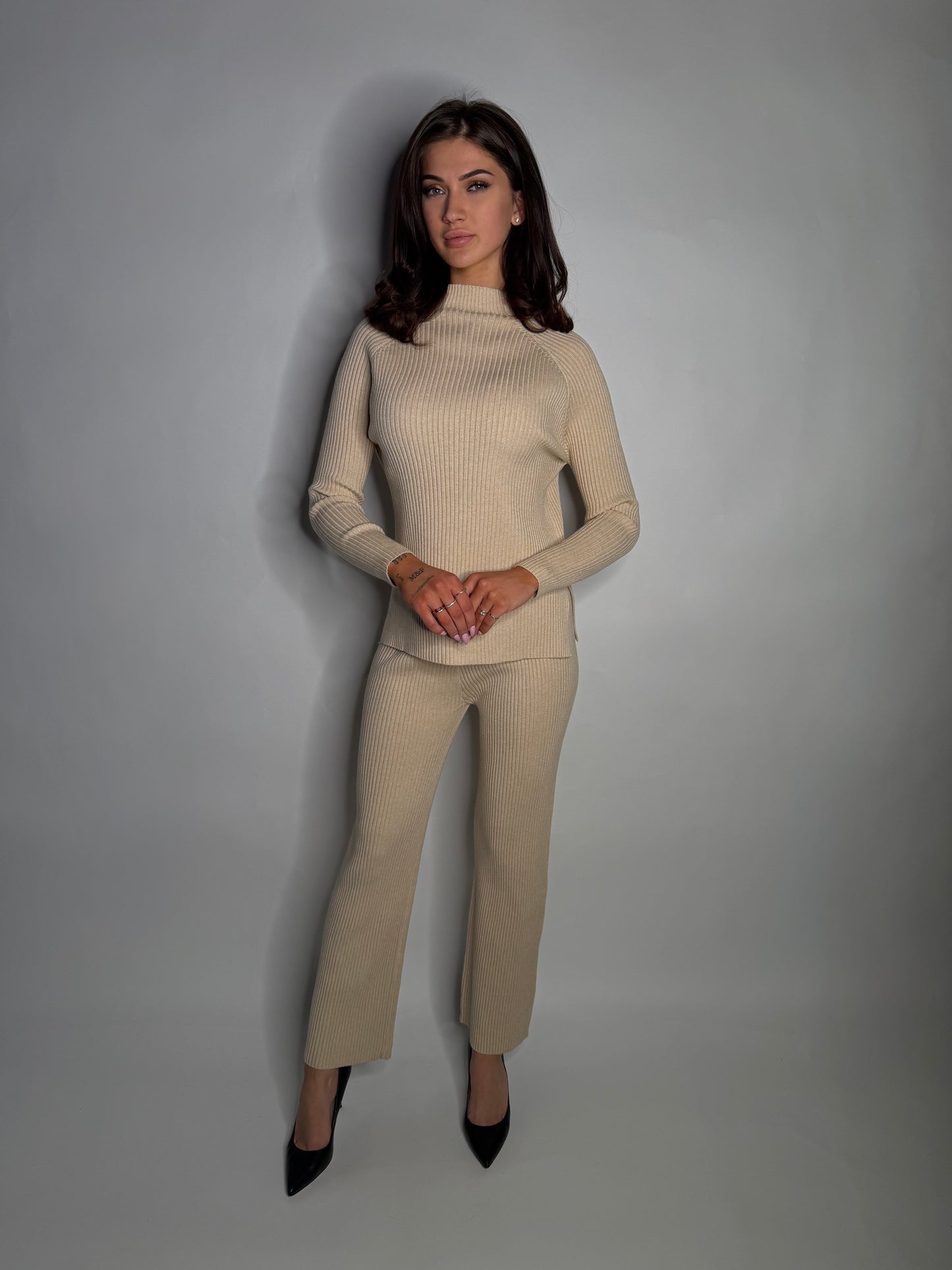 Ribbed two-piece set