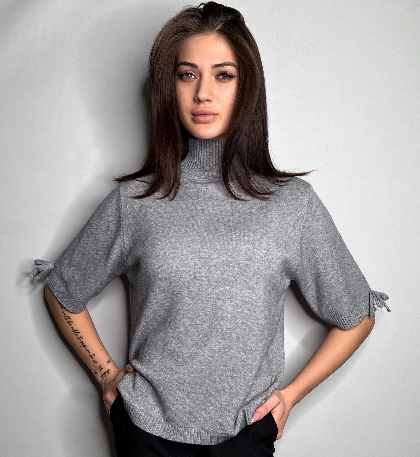 Knit with a bow