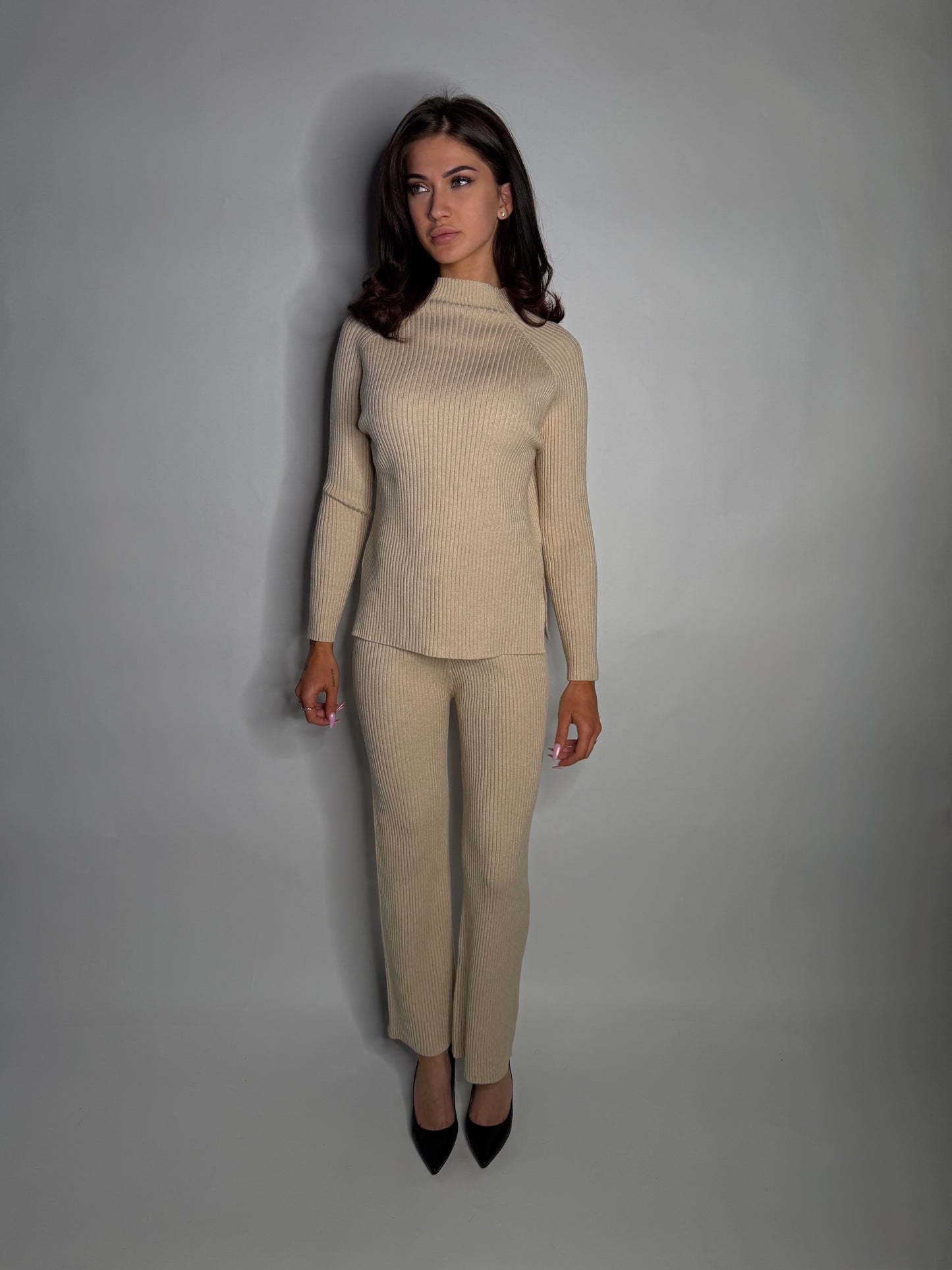 Ribbed two-piece set