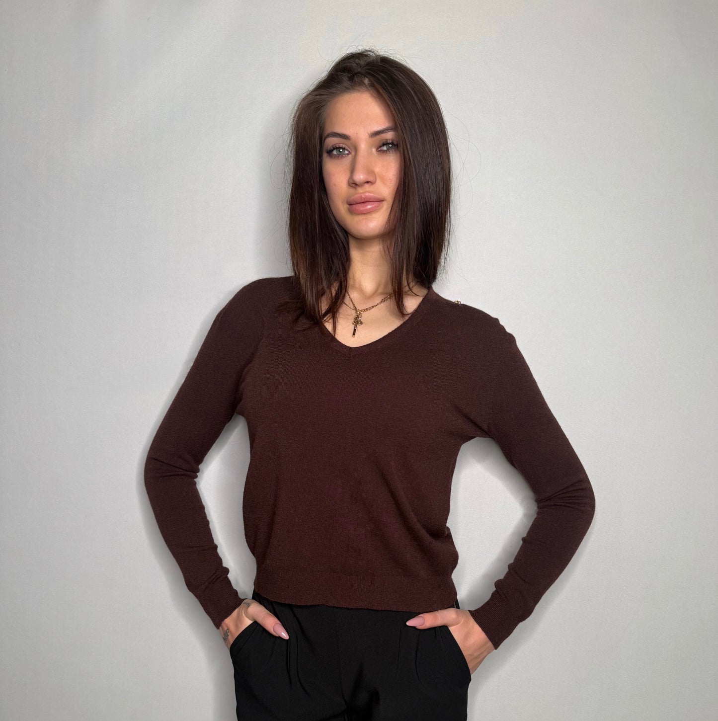V-neck sweater