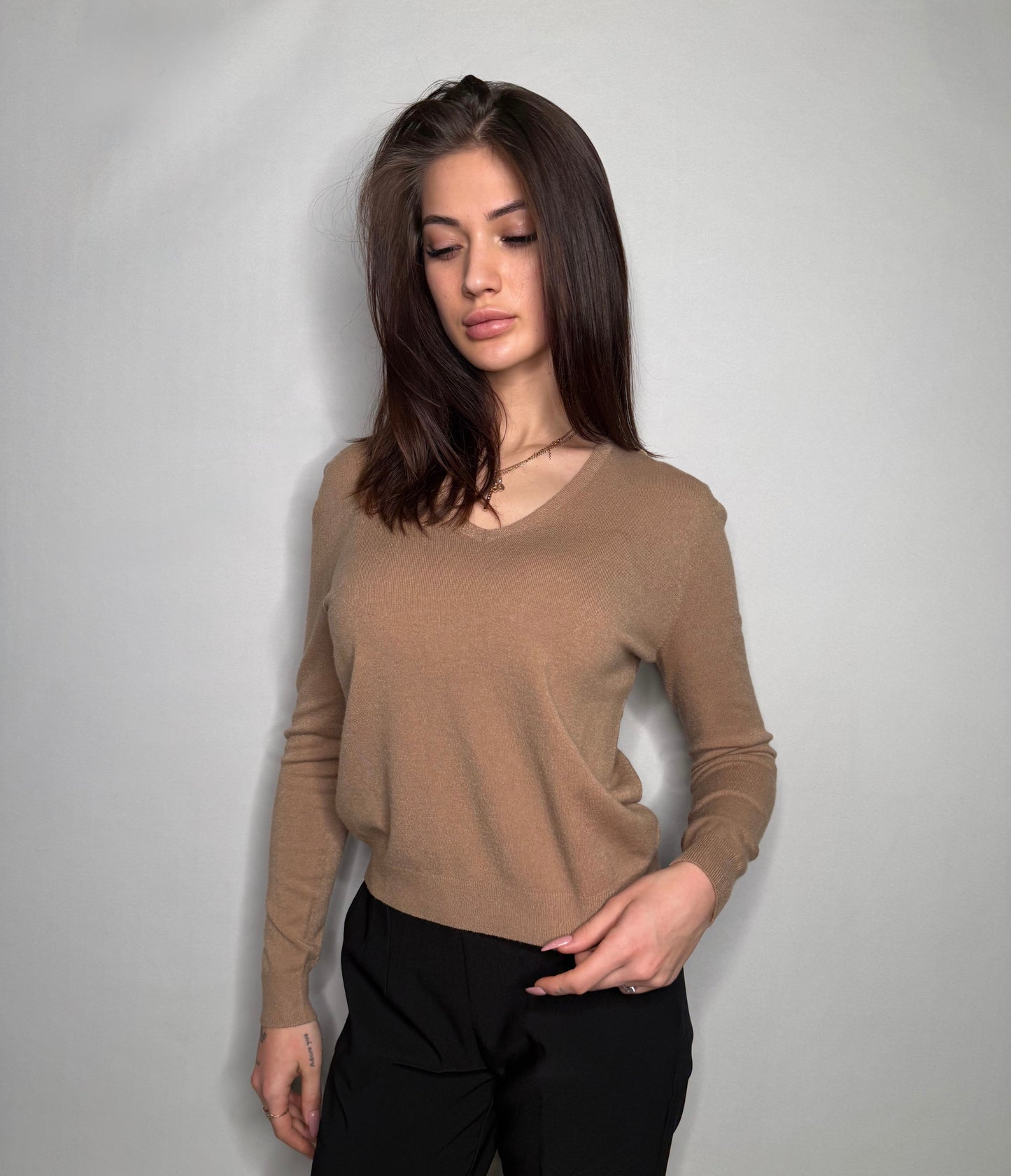V-neck sweater